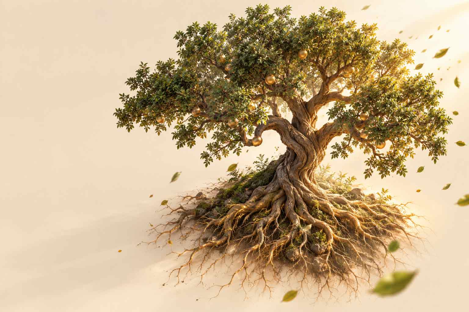 The Majestic Golden Fruit Tree - Dream OS Tree of Life Architecture